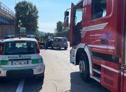 Varese - Incidente auto moto via Gasparotto