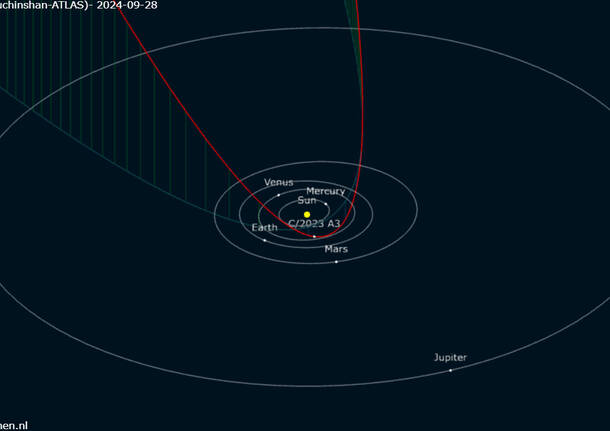 cometa cometa Tsuchinshan-ATLAS paolo bardelli