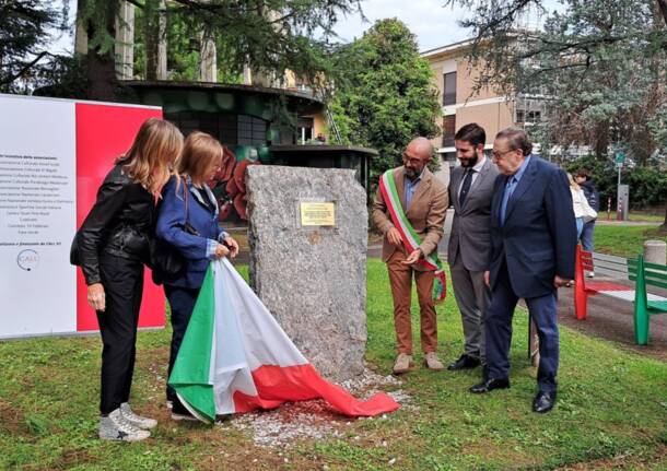 Inaugurato a Parabiago il monumento in memoria delle vittime delle Foibe