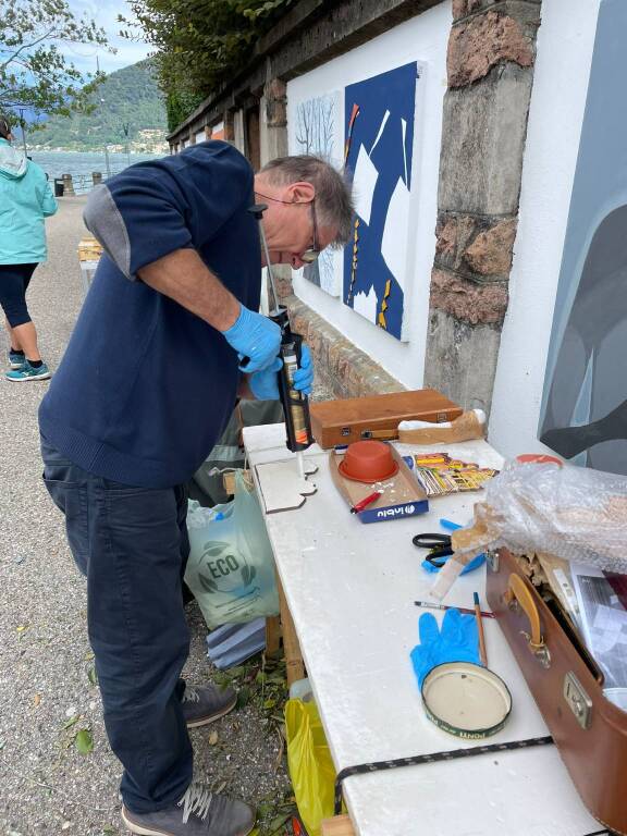 L’Associazione Artistica Legnanese colora il lago di Lugano con due murales