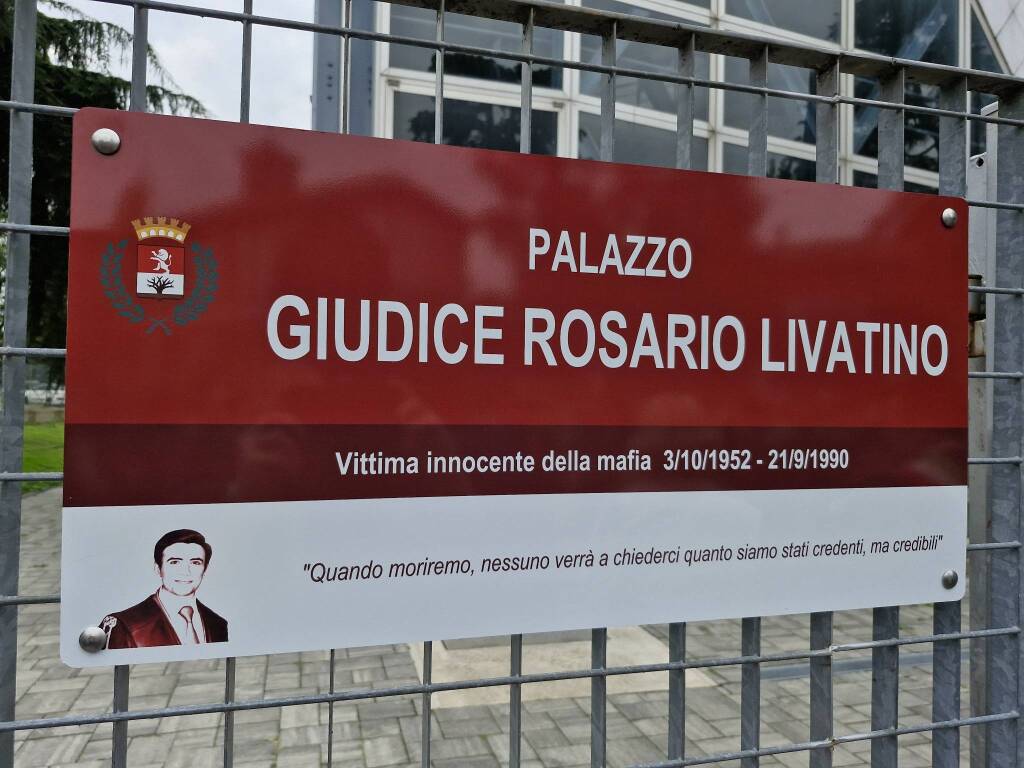 Legnano intitola al "giudice ragazzino" Rosario Livatino l'ex tribunale