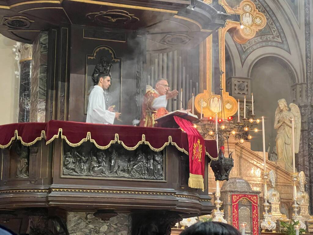 Mons. Franco Agnesi a San Domenico di Legnano per 50 anni di sacerdozio