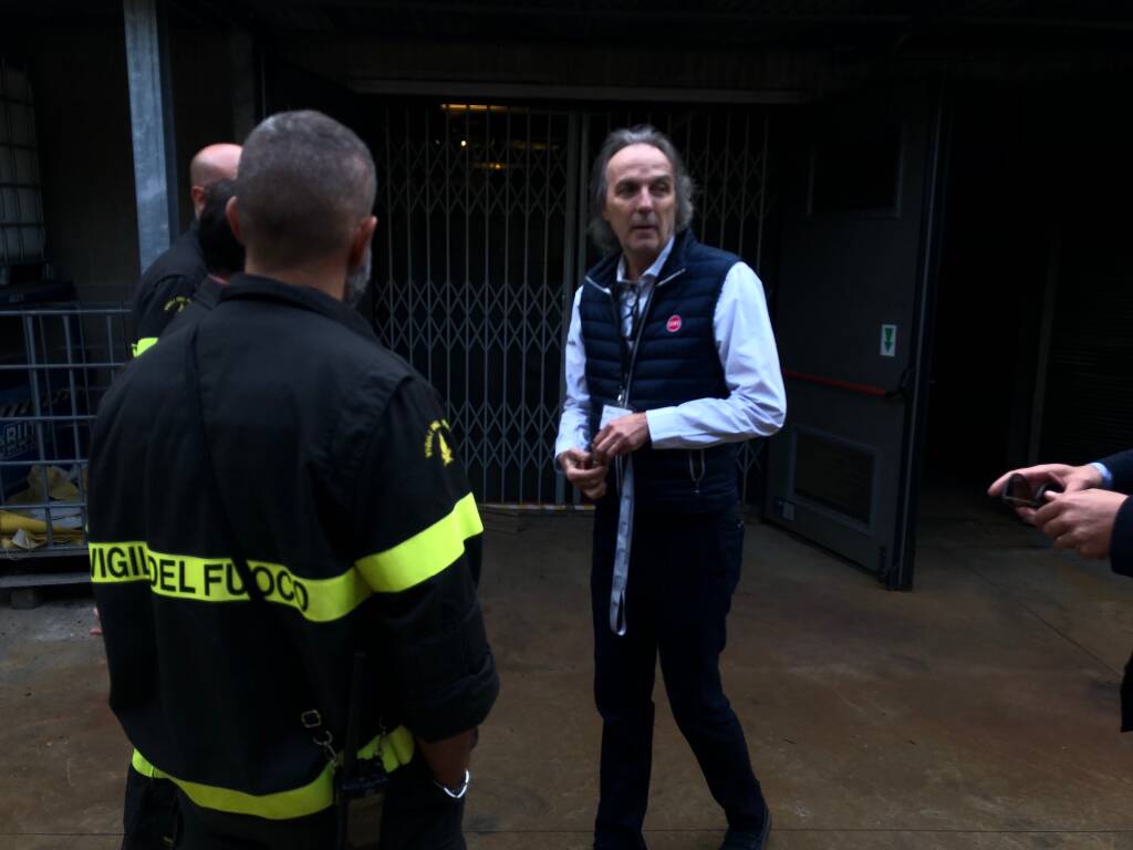 Vigili del Fuoco di Legnano all’Ospedale di Legnano per studiare la sicurezza 