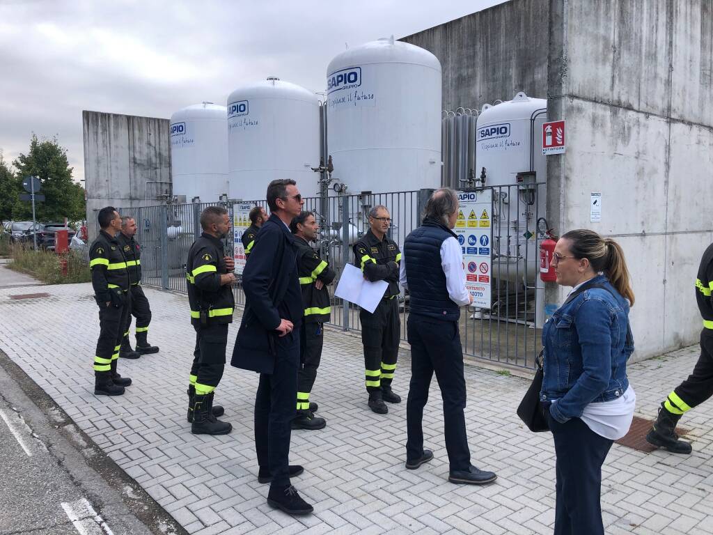 Vigili del Fuoco di Legnano all’Ospedale di Legnano per studiare la sicurezza 