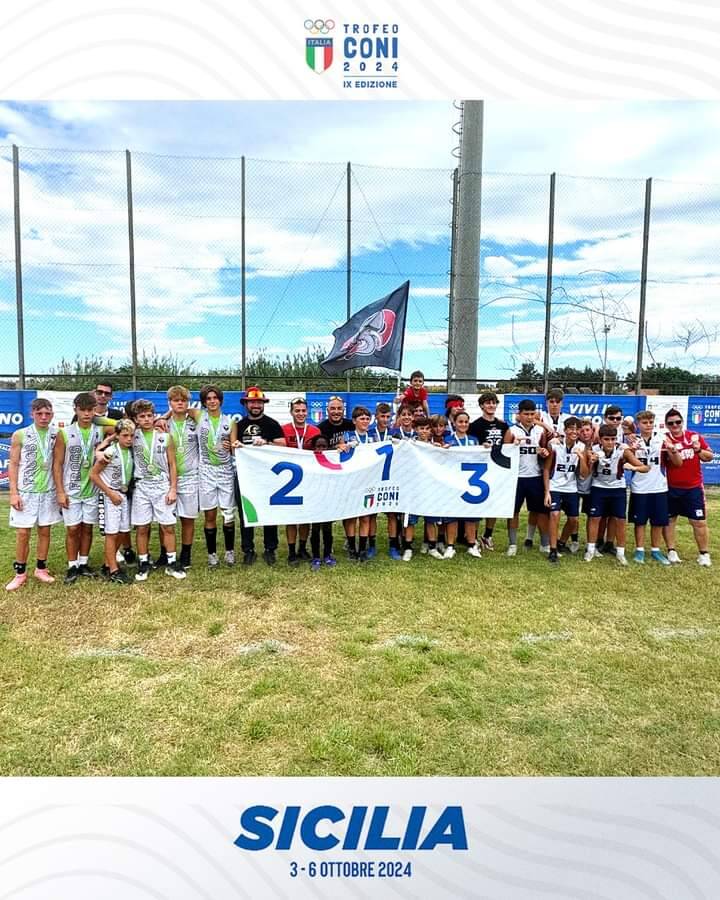 Argento per i Frogs Legnano al Trofeo CONI 2024 nel Flag Football