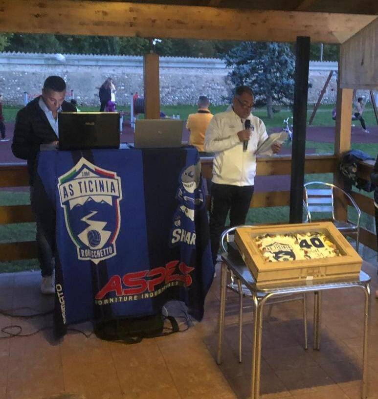 As Ticinia Calcio spegne 40 candeline, la famiglia bianco- azzurra in festa