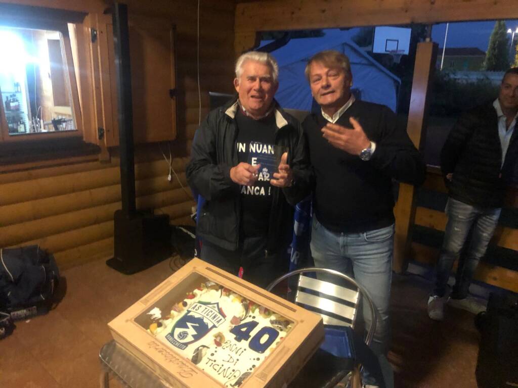 As Ticinia Calcio spegne 40 candeline, la famiglia bianco- azzurra in festa