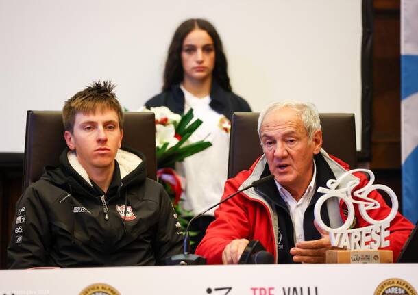 La conferenza stampa di Tadej Pogacar e Renzo Oldani