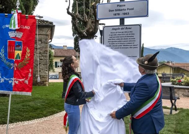 Clivio intitola una piazza a don Gilberto Pozzi, il partigiano di Dio – Le foto