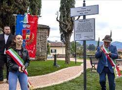 Clivio - Inaugurata la piazza intitolata a don Gilberto Pozzi