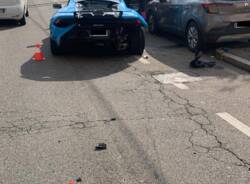 Incidente tra supercar a Gallarate