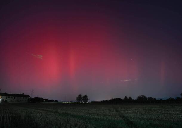 L'aurora boreale a Gerenzano