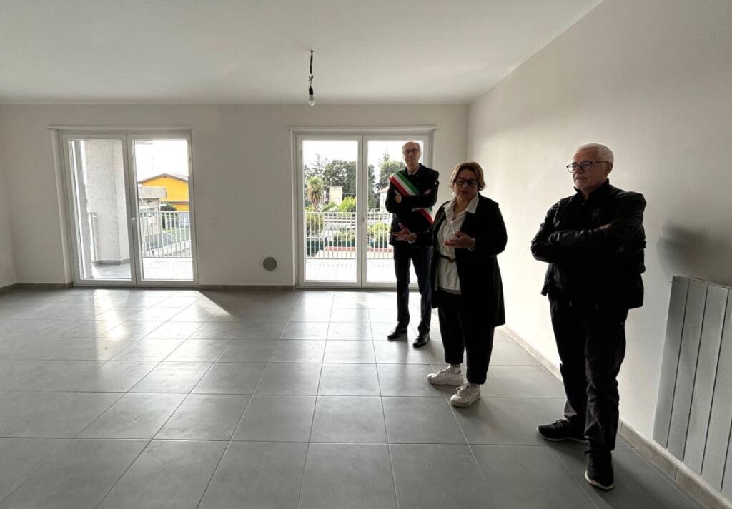 Saronno -L'inaugurazione dell'edificio X2 al quartiere Matteotti