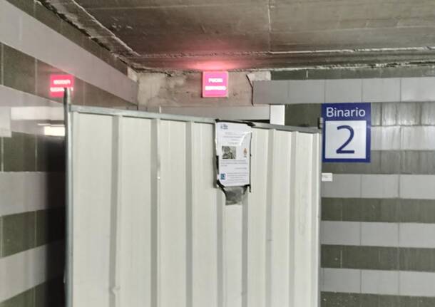 Ascensore in riparazione da mesi in stazione a Rescaldina