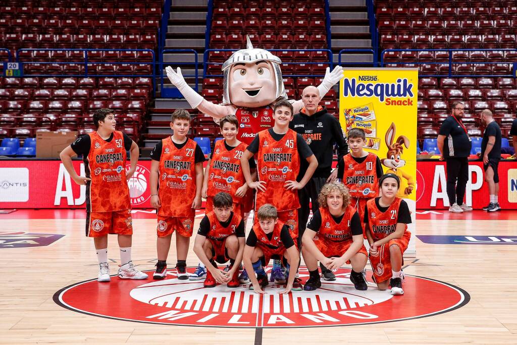 Basket Canegrate  con l’Olimpia Milano