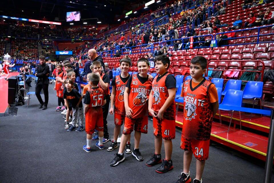 Basket Canegrate  con l’Olimpia Milano