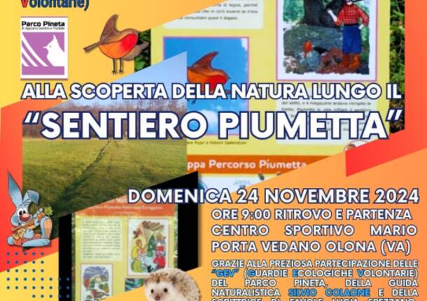 Alla Scoperta della Natura lungo il Sentiero Piumetta