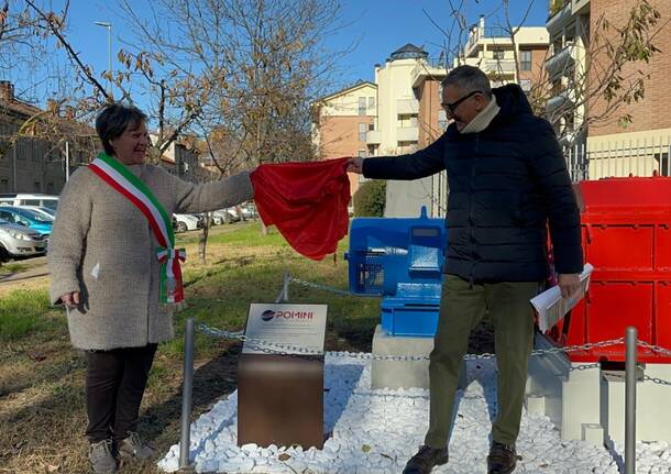 Cerimonia di scoprimento targhe macchinari Pomini a Castellanza