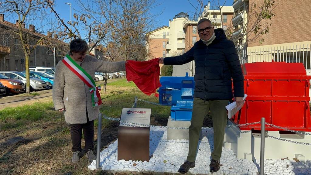 Cerimonia di scoprimento targhe macchinari Pomini a Castellanza