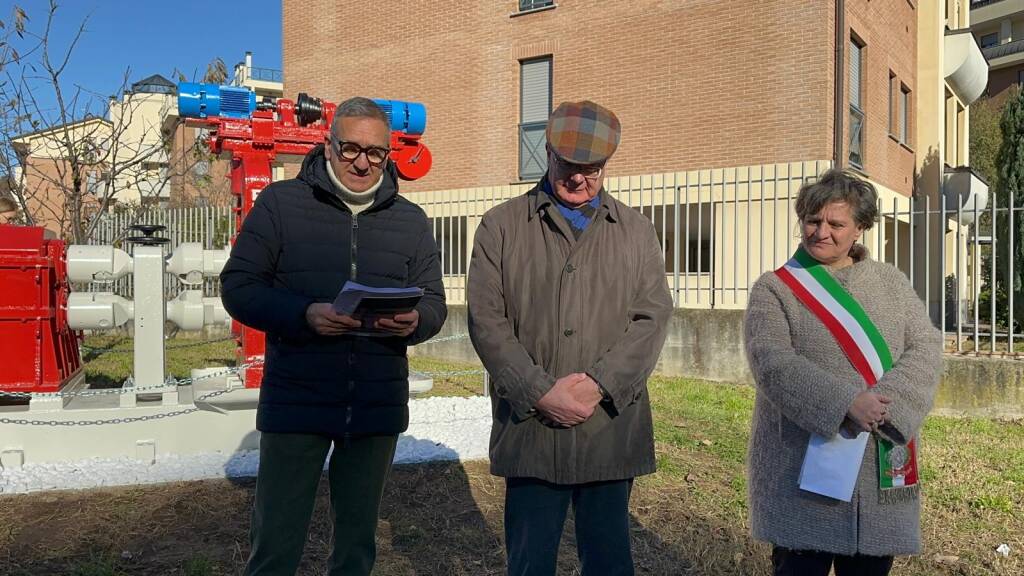 Cerimonia di scoprimento targhe macchinari Pomini a Castellanza