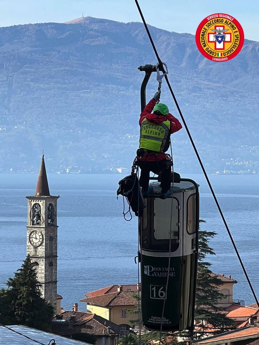 Esercitazione Cnsas Lombardo a Laveno Mombello