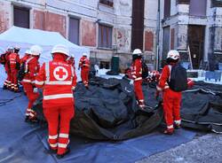 Esercitazione Croce Rossa al Campo dei Fiori