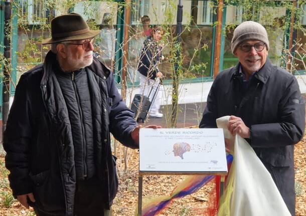 L’inaugurazione del giardino del “Verde ricordo” al Molina