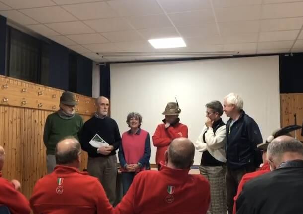 La festa della Montagna nella sede del cai con gli alpini di Varese