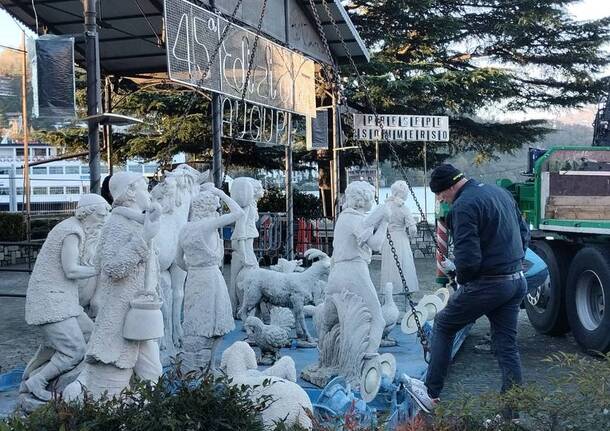 presepe sommerso laveno lavori in corso