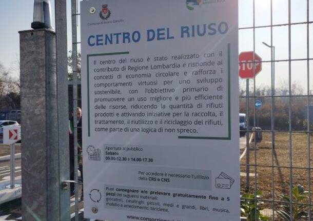 Taglio del nastro per il nuovo Centro del Riuso di Busto Garolfo