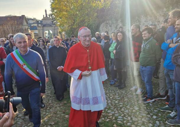 Visita al sacro Monte del cardinale Pietro Parolin