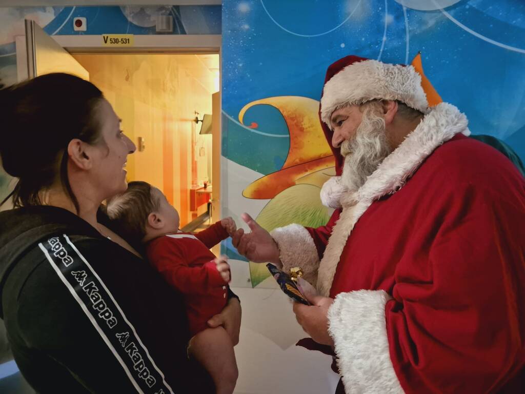 Babbo Natale in pediatria all'Ospedale Del Ponte