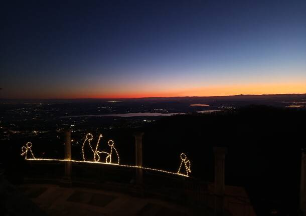 Presepe al tramonto