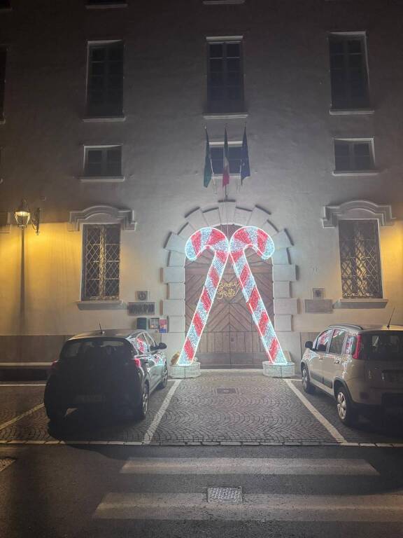 Casciago illuminata per Natale