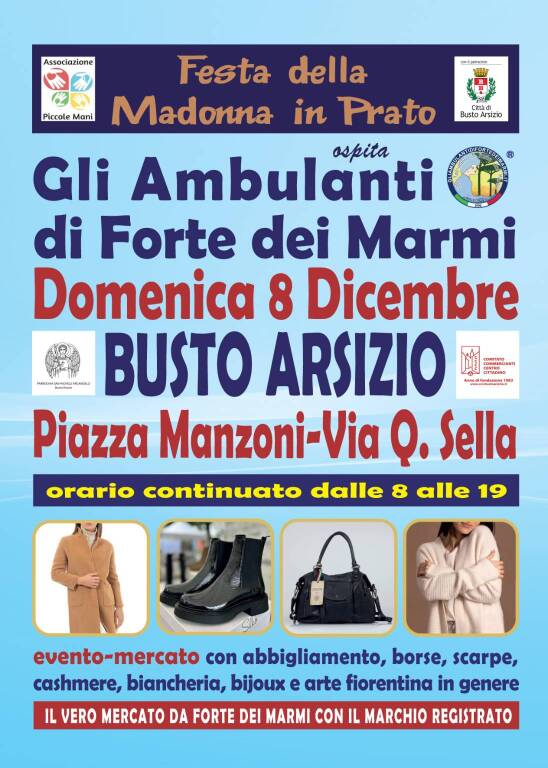 Gli Ambulanti di Forte dei Marmi® per la prima volta a Busto Arsizio