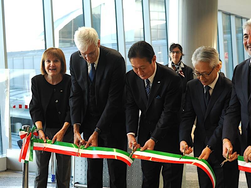 Inaugurazione del volo ANA Milano-Tokyo a Malpensa