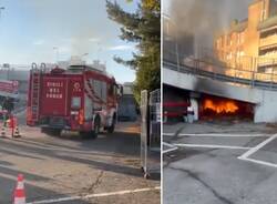 incendio carrefour centro varese