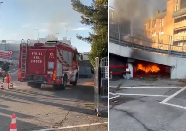 incendio carrefour centro varese