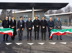 L'inaugurazione del nuovo parcheggio per camion alla cargo city Malpensa