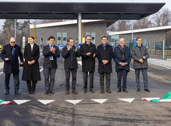 L'inaugurazione del nuovo parcheggio per camion alla cargo city Malpensa