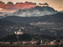 panorama da taino rocca monte rosa - luca lari