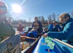 santo stefano 2024 in canoa sul Lago di Varese