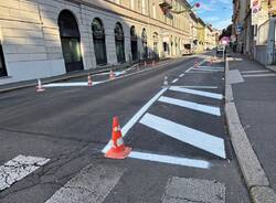 Varese - via Veratti chiusa per riparazioni