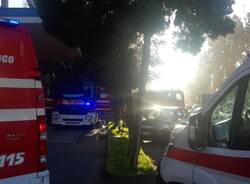 Vigili del fuoco in via Carlo Porta a Legnano