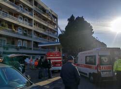 Vigili del fuoco in via Carlo Porta a Legnano 