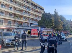 Vigili del fuoco in via Carlo Porta a Legnano 