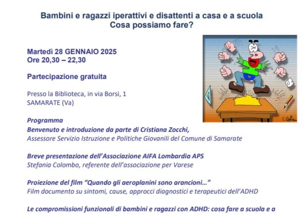 Incontro informativo sull’ADHD