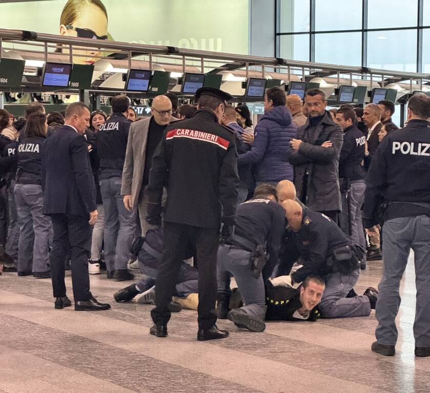 curdi Malpensa protesta 