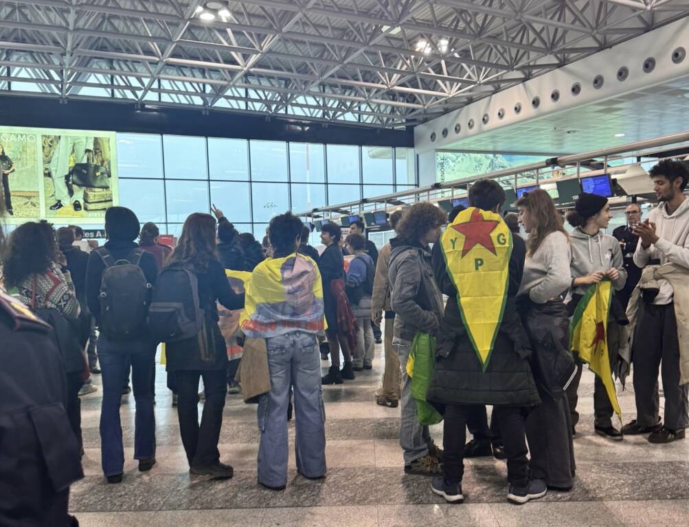 curdi Malpensa protesta 