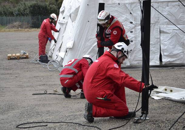 Esercitazione Croce Rossa alla Schiranna